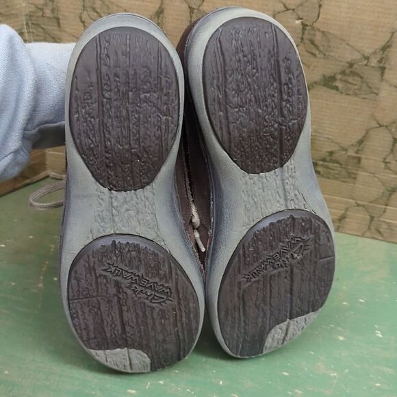 Clarks Wave Walk Womens Brown Leather Lace Up Comfort Shoes Size 8.5 - Picture 5 of 7